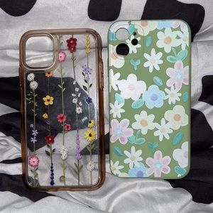 Two flower phone cases
